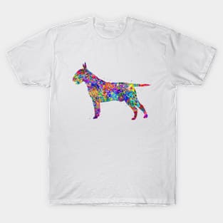 Bull Terrier dog watercolor T-Shirt